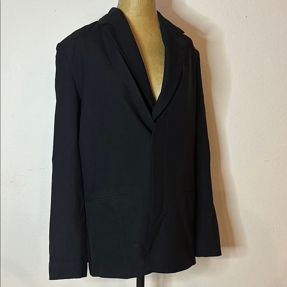 Tibi jacket sz 2 with removable collar Black Blazer, great pre owned condition - Picture 1 of 10